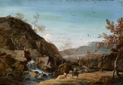 Marco Ricci (Belluno 1676-Venice 1730) - A Rocky Landscape with a Waterfall - RCIN 400586 - Royal Collection