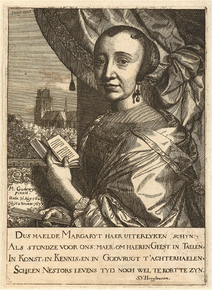 Margaretha van godewijk door samuel van hoogstraten