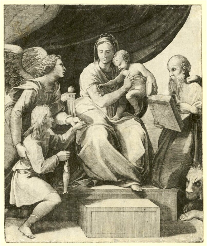 Marco Dente - Madonna mit dem Fisch, DG201736728