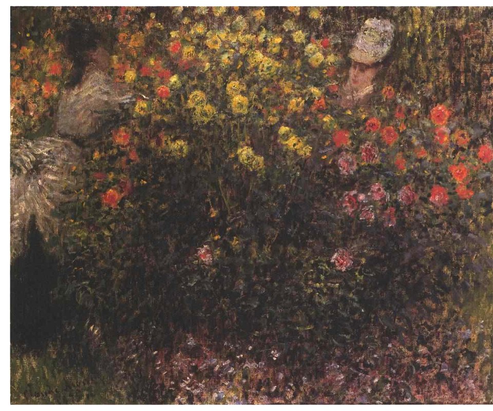 Monet - Frauen zwischen Dahlien