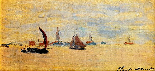 Monet 1871 View of the Voorzaan