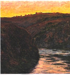 Monet - Das Tal der Creuse bei Sonnenuntergang