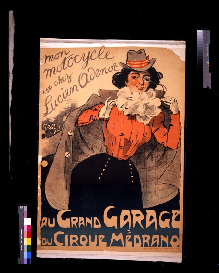 Mon motocycle est chez Lucien Adenot, au Grand Garage du Cirque Médrano - - Grün. LCCN2009632706