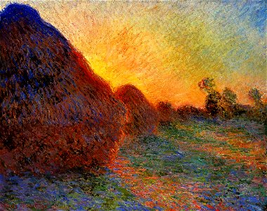 Monet grainstacks W1273