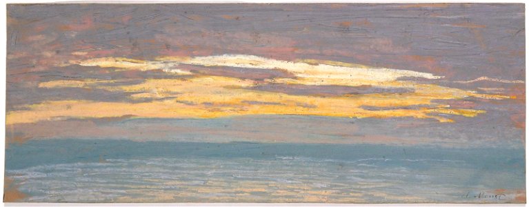 Monet - View of the Sea at Sunset, about 1862, 22.604