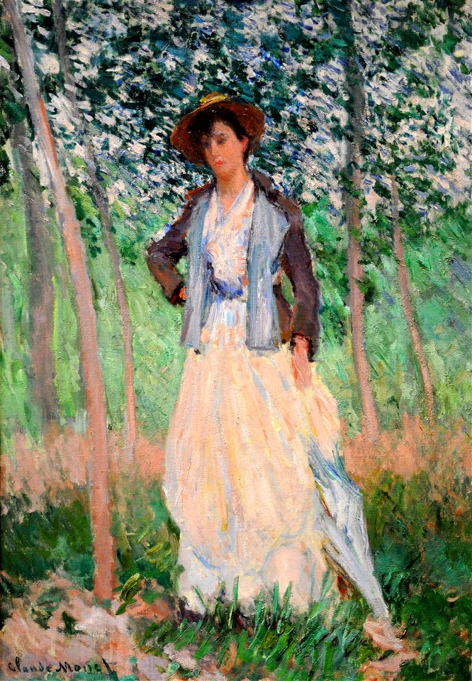 Monet The stroller (Suzanne Hoschede)