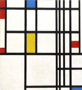 Mondrian - Composition in Red, Blue, and Yellow, 1937-42. Free illustration for personal and commercial use.