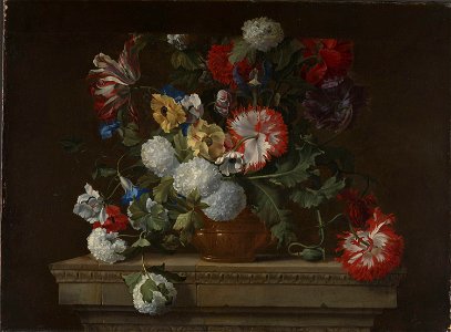 Jean Baptiste Monnoyer - Flowers - NG.M.00068 - National Museum of Art, Architecture and Design. Free illustration for personal and commercial use.