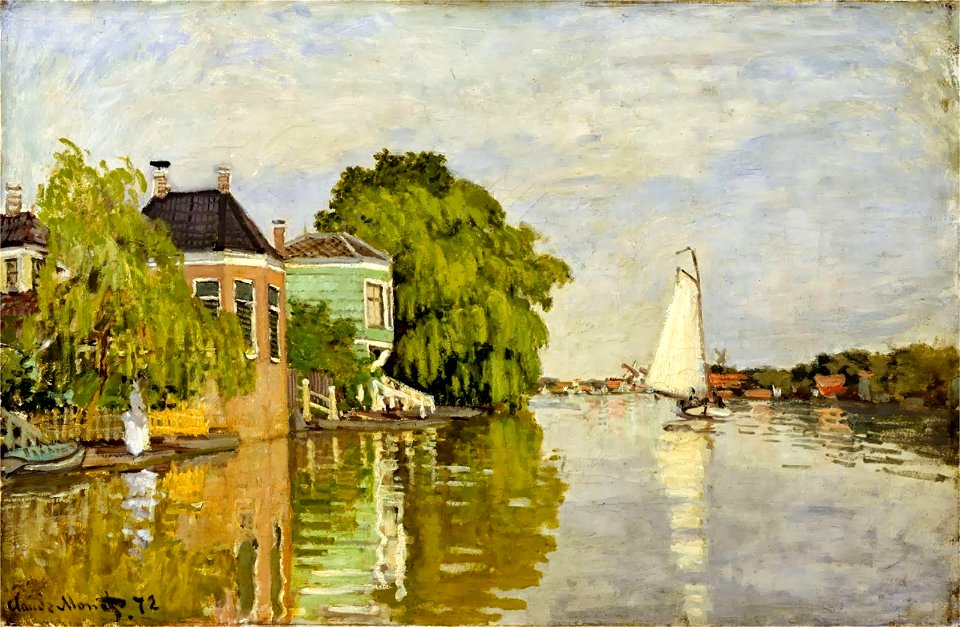 Monet 1871 Houses on the Achterzaan