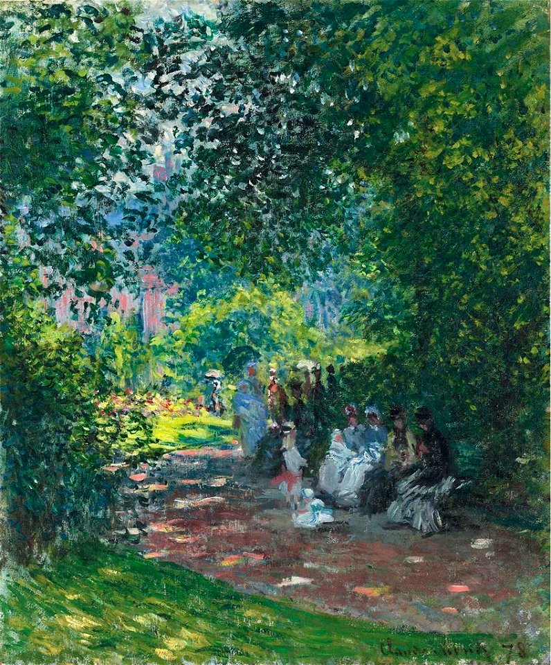 Monet claude-au parc monceau
