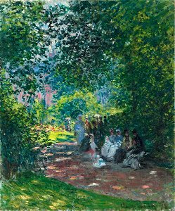 Monet claude-au parc monceau
