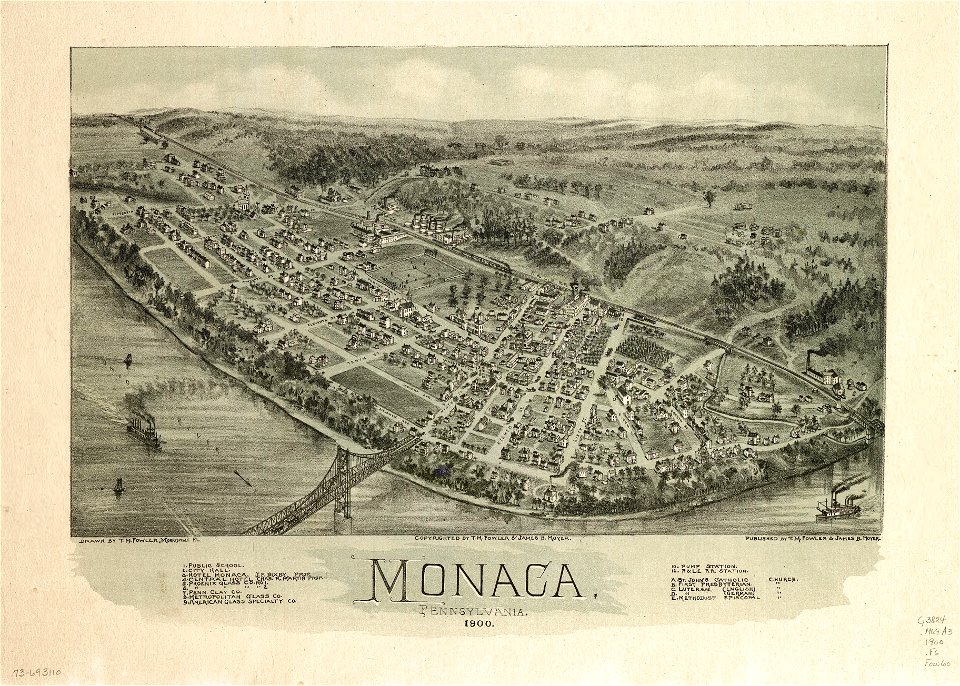 Monaca, Pennsylvania 1900. LOC 73693110