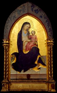 Brooklyn Museum - Madonna of Humility - Lorenzo Monaco. Free illustration for personal and commercial use.