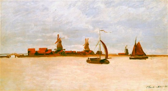 Monet 1871 The Voorzaan near Zaandam