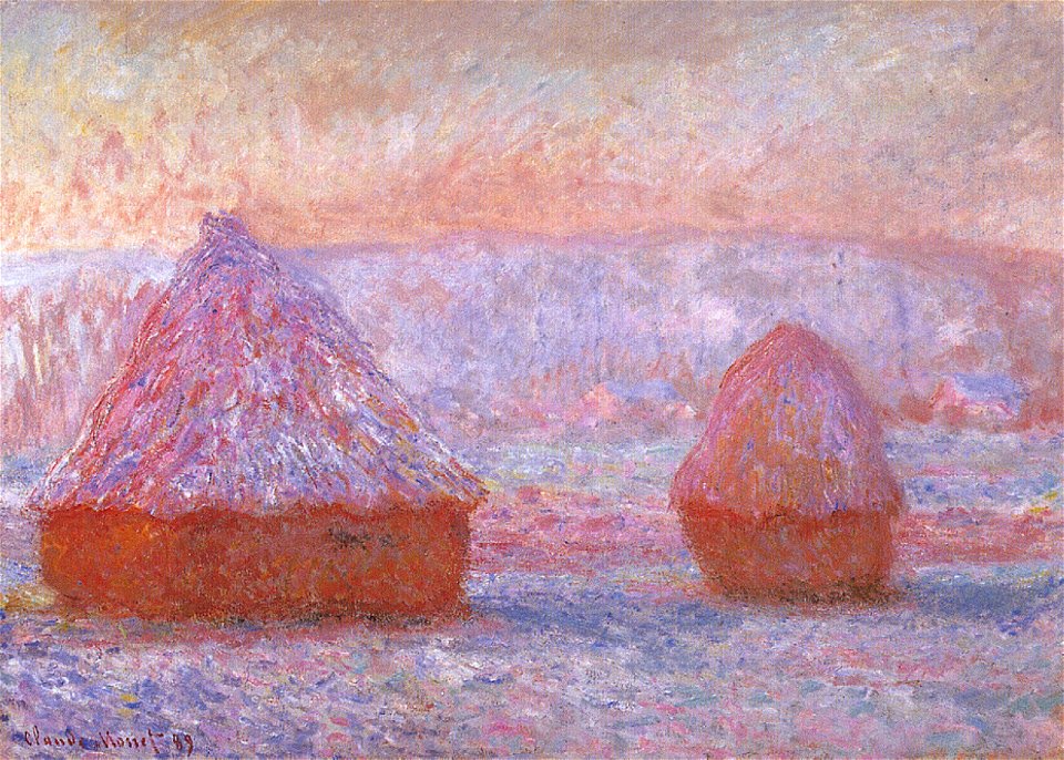 Monet grainstacks-at-giverny-morning-effect W1214