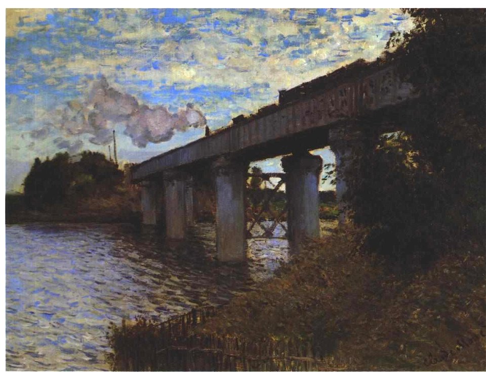 Monet - Die Eisenbahnbrücke in Argenteuil