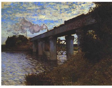 Monet - Die Eisenbahnbrücke in Argenteuil