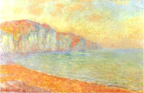 Monet- Felsenklippen bei Pourville -1892. Free illustration for personal and commercial use.