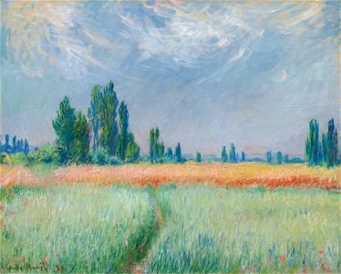 Monet - Weizenfeld. Free illustration for personal and commercial use.