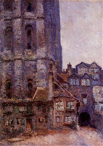Monet Cour d'Albane temps gris