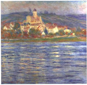 Claude Monet - Vetheuil, le matin, 1901 (Palais des Beaux-arts de Lille). Free illustration for personal and commercial use.