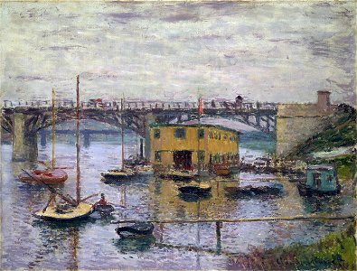 Monet - Bridge at Argenteuil on a Gray Day