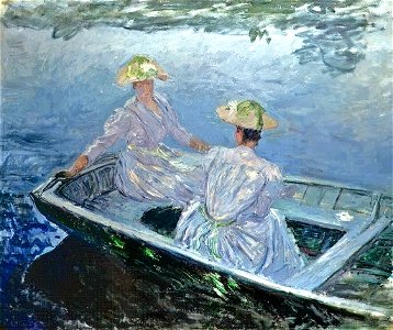 Monet, la barca blu, thyssen. Free illustration for personal and commercial use.
