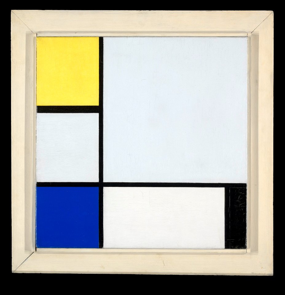 Mondrian - Composition with Yellow, Blue, Black and Light Blue, 1929 ...