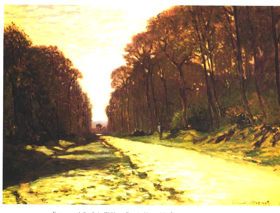Monet - Straße im Wald von Fontebleau