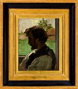 Monet - Portrait de Bazille, 1864, 45.8.1