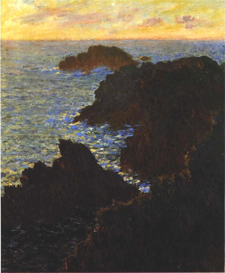 Monet - Felsenküste von Belle-ile