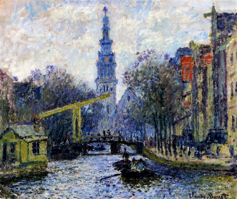 Monet canal-in-amsterdam
