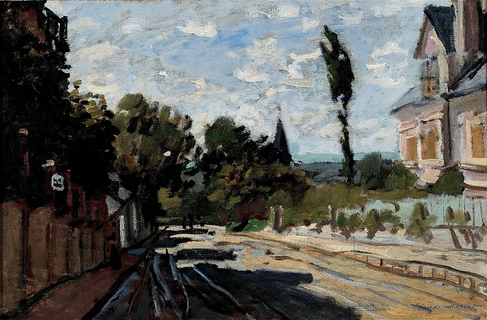 Claude Monet - Village Street, ca. 1869-71, Dixon Gallery