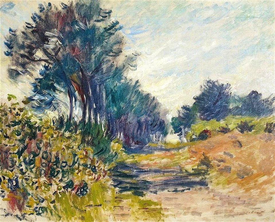 Monet w801 pine trees at varengeville