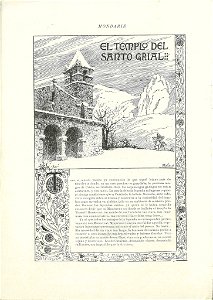 Mondariz, Santo Grial, June 20th 1916, nº 13, drawing by Mariano Pedrero