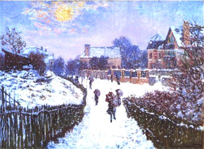 Monet - Boulvard Saint Denis in Argenteuil im Winter