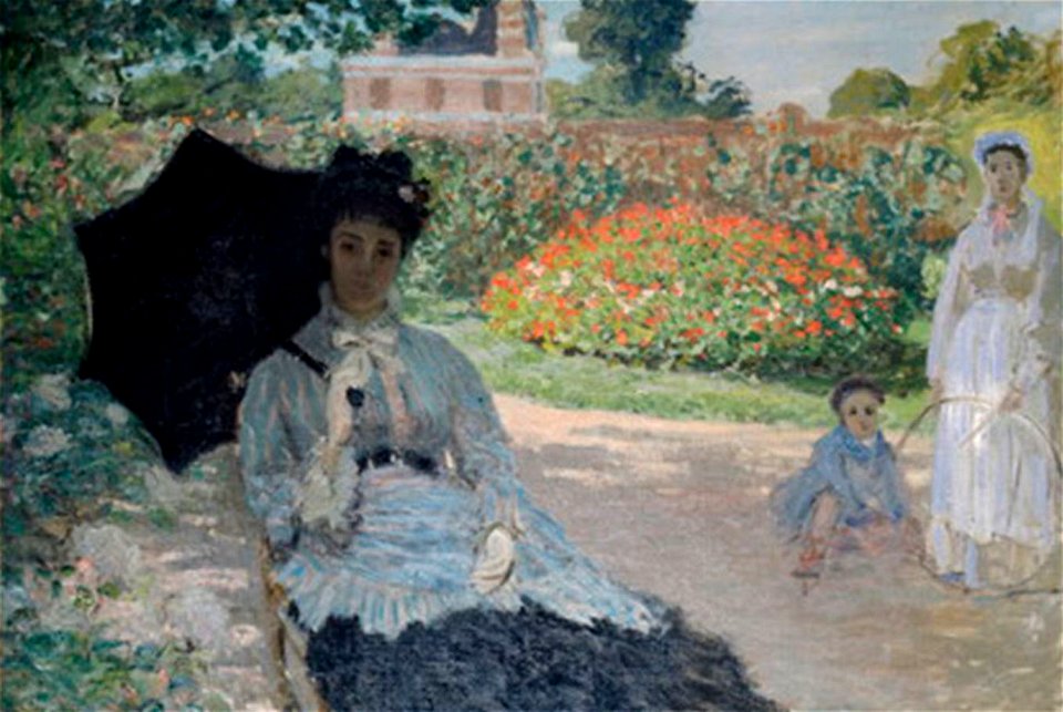 'Camille in the Garden with Jean and a Maid' by Claude Monet, 1873