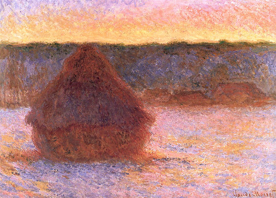 Monet haystacks-at-sunset-frosty-weather-1891 W1282