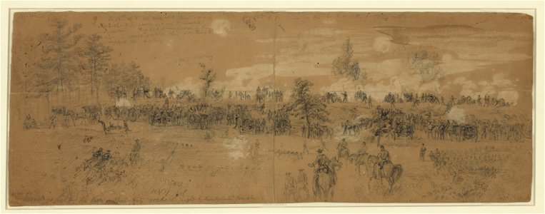 Monday's fight. The battle of Charles City road. Fought by Heintzelman and Franklin LCCN2004660479