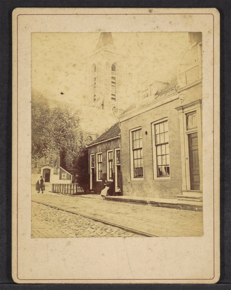 Monnickendam. De Zarken gezien naar de Grote Kerk, Afb ANWZ00500000001