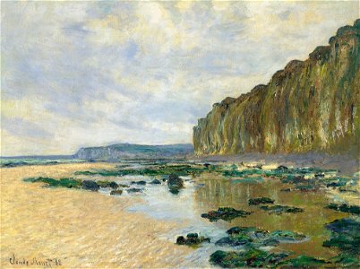 Monet, Claude - Low Tide at Varengeville (1882). Free illustration for personal and commercial use.