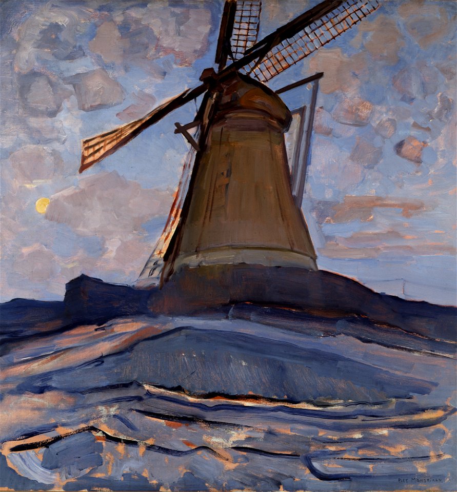 Piet Mondrian - Windmill (ca.1917)