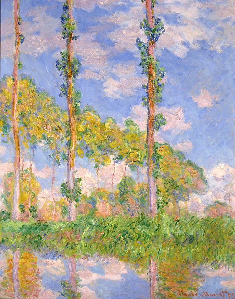 Monet Poplars in the Sun