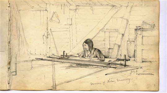 Martens, Woman of Chiloé weaving (image 40, page 27r)