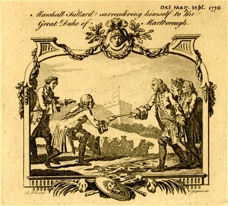 Marshall Tallard surrendering himself to the Great Duke of Marlborough (BM 1868,0808.9909)