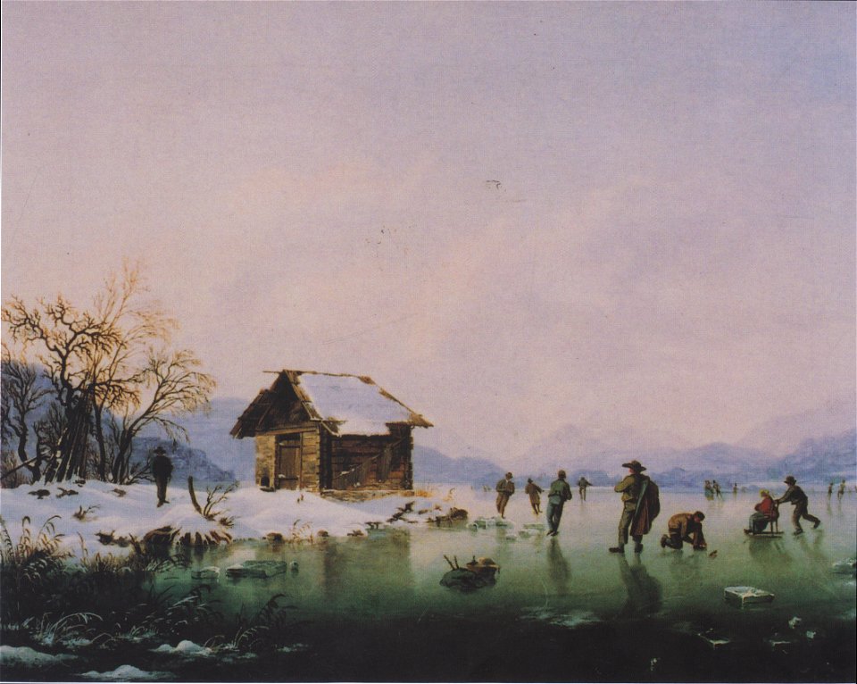 Markus Pernhart - Wörthersee bei Loretto mit Eisläufern2