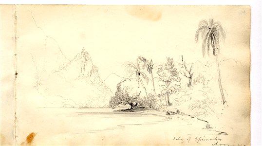 Martens, Valley of Apunohu, Moorea (image 79, page 54r)