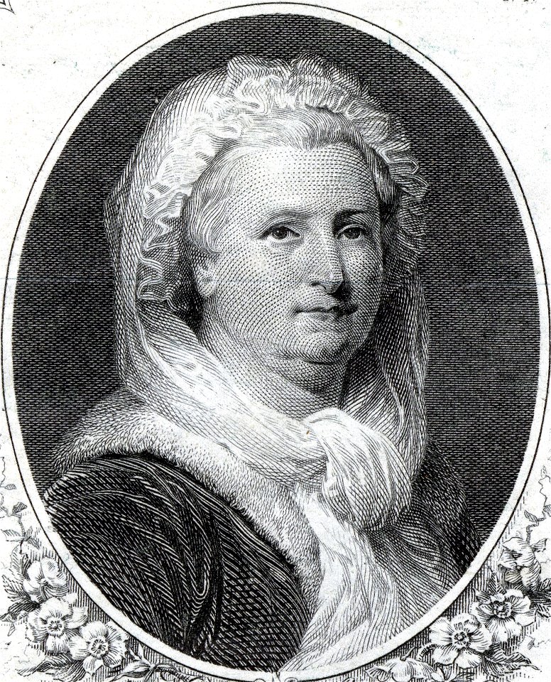 Martha Dandridge Washington (Engraved Portrait)