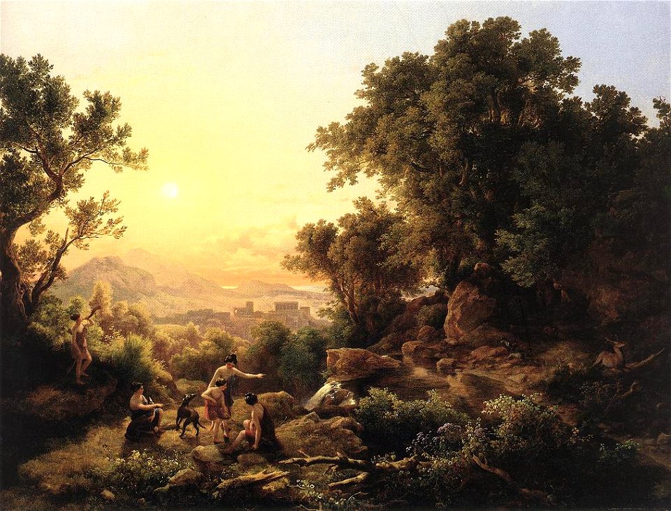 Markó, Károly - Diana at the Hunt (Hunting Nymphs, 1833)