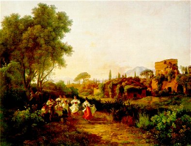 Markó, Károly - Wine Harvest (Tarantella, 1835)